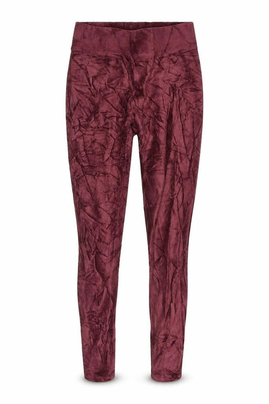 Front view of Marks & Spencer Women's Ankle Leggings, size 6, Burgundy
