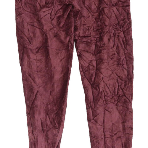 Marks and Spencer Women's Ankle Leggings, Size 6, Burgundy