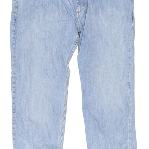 Marks and Spencer Men's Blue Straight Jeans 40
