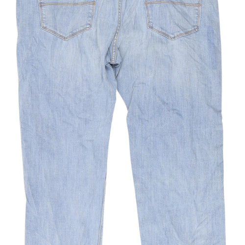 Marks and Spencer Men's Blue Straight Jeans 40
