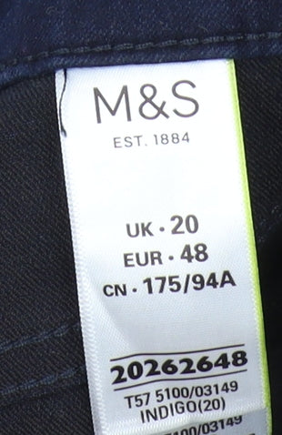 Marks and Spencer Women's Blue Cropped Jeans Size 20