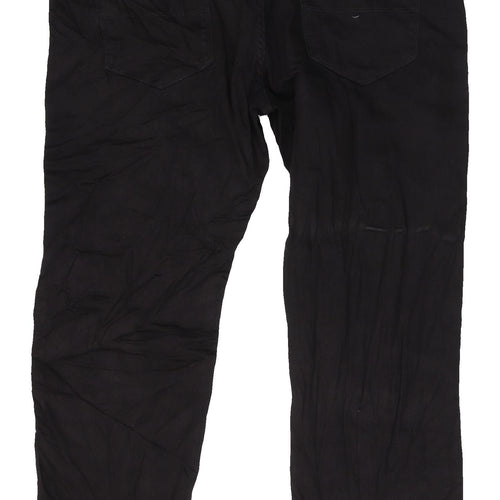 Marks and Spencer Men's Black Straight Jeans Size 42W/29L