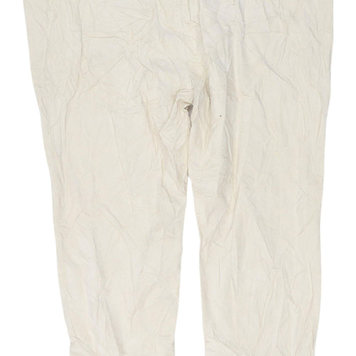 Marks and Spencer Women's Ivory Straight Trousers