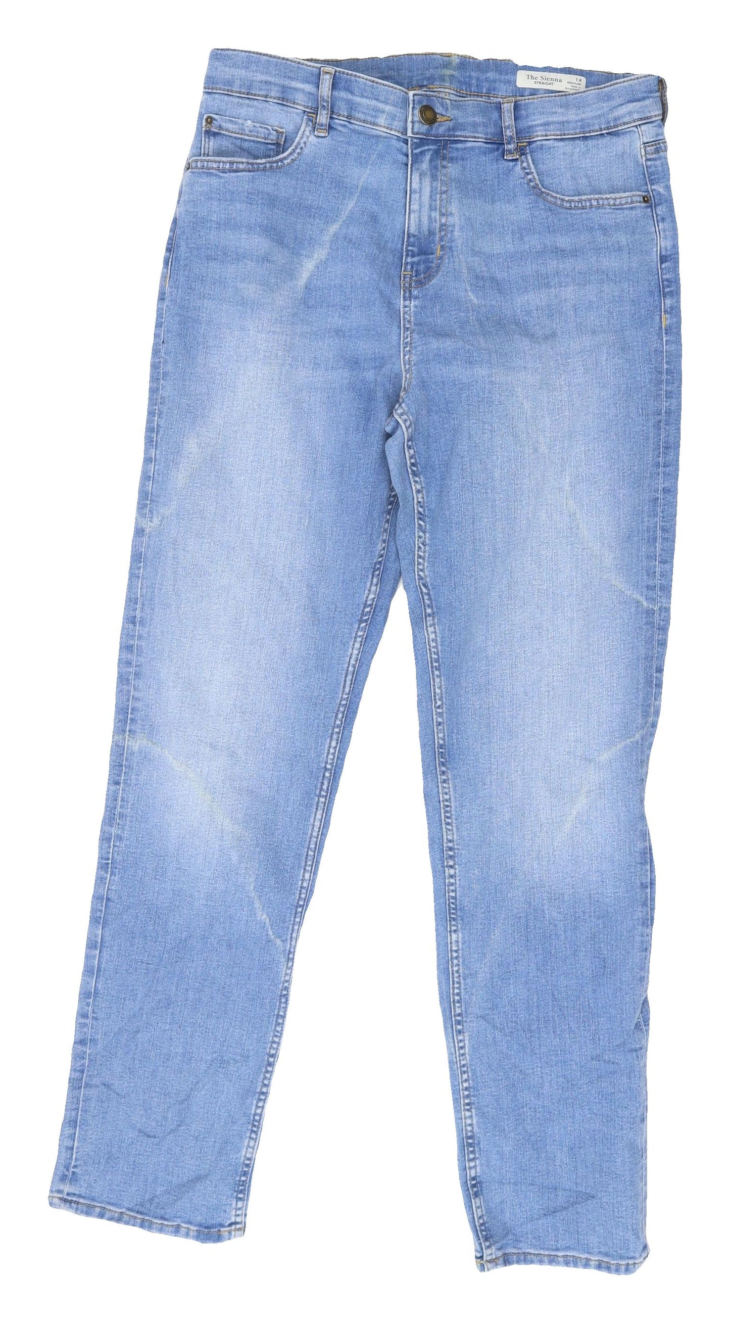 Marks and Spencer Women's Blue Straight Jeans Size 14