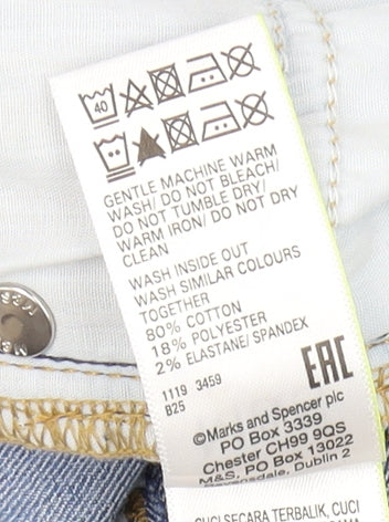 Marks and Spencer Women's Blue Straight Jeans Size 14