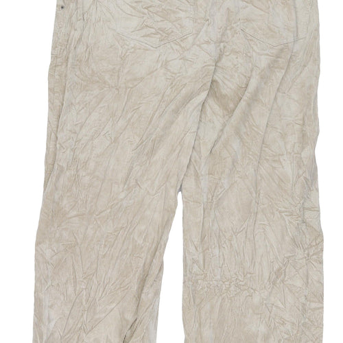 Marks and Spencer Women's Beige Chino Trousers Size 20