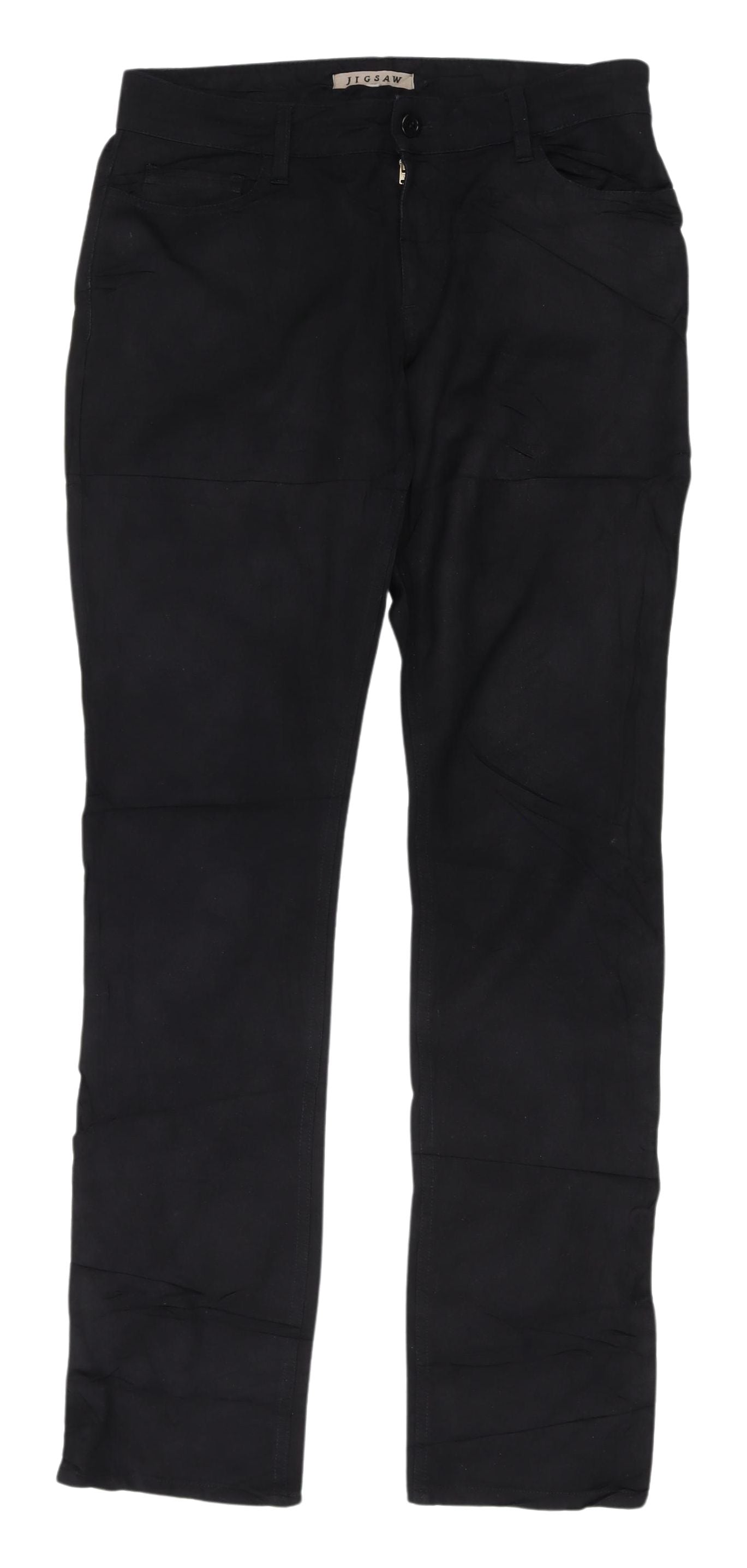 Jigsaw Women's Black Straight Jeans - Size 12