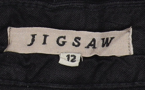 Jigsaw Women's Black Straight Jeans - Size 12