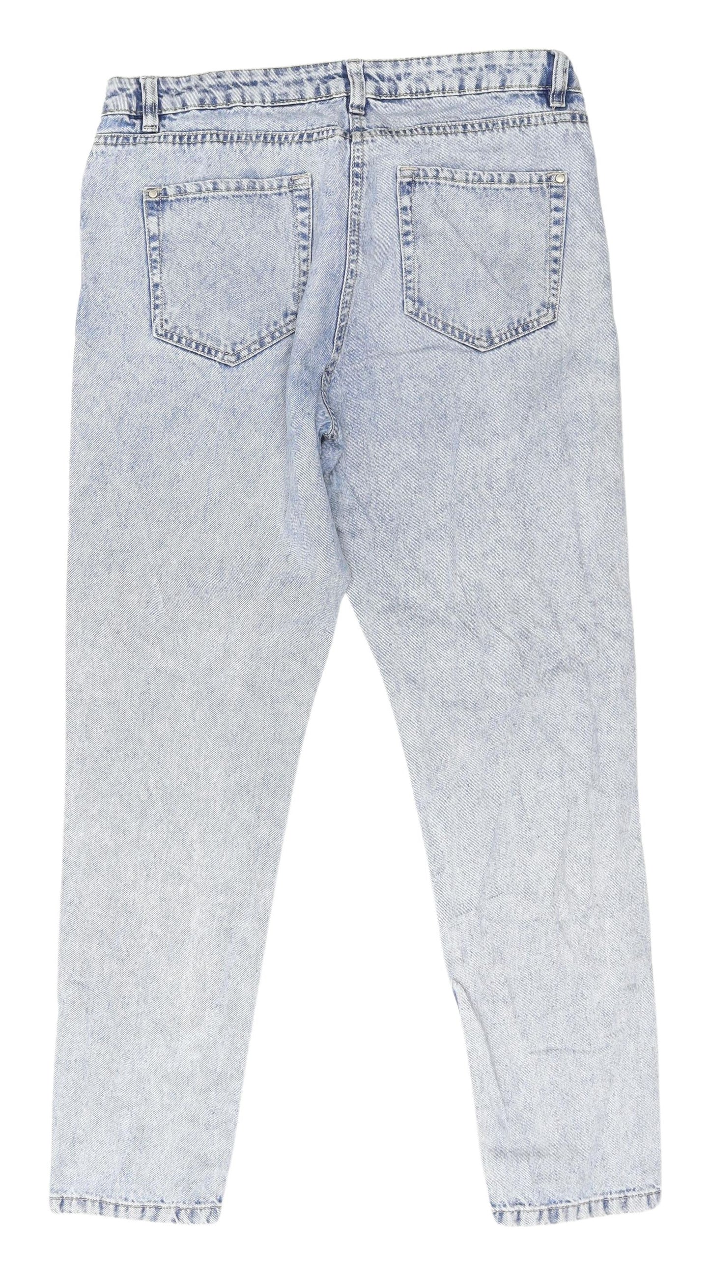 Next Women's Blue Relaxed Straight Jeans Size 12