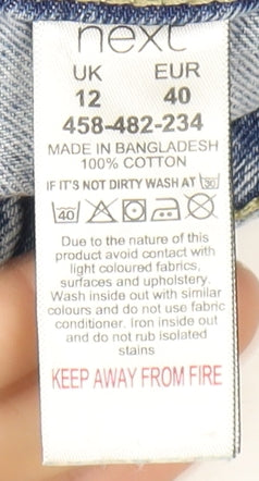 Next Women's Blue Relaxed Straight Jeans Size 12