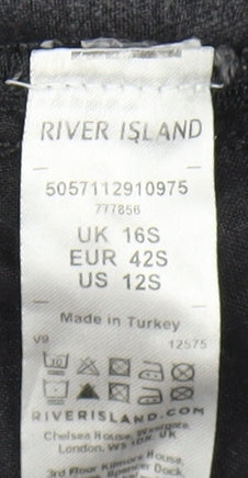 River Island Women’s Grey Jegging Jeans Size 16