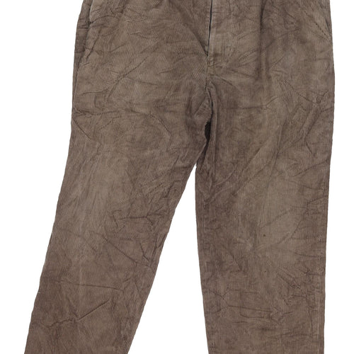 Savatini Men's Brown Corduroy Trousers