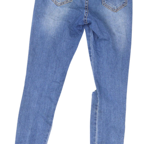 Miss RJ Women's Blue Ankle Distressed Jeans Size 8