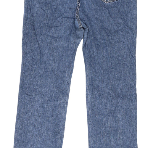 Marks and Spencer Women's Blue Straight Jeans Size 16