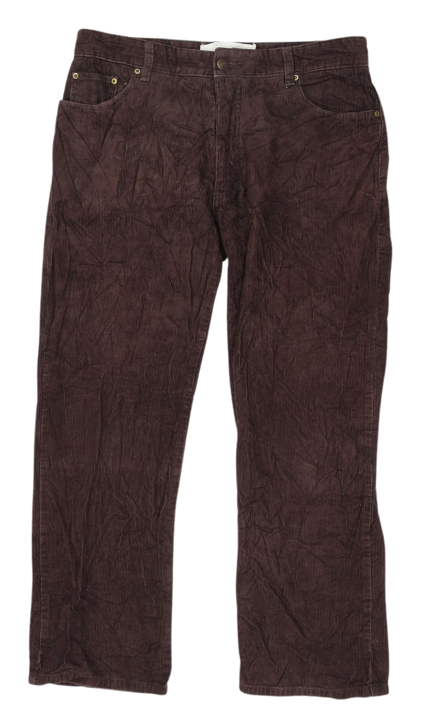 De Havilland Men's Brown Corduroy Trousers Size 34S