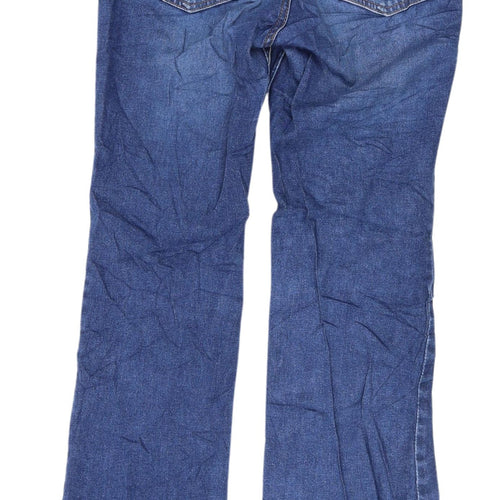 Women's Blue Bootcut Jeans - UK 8 High Waist
