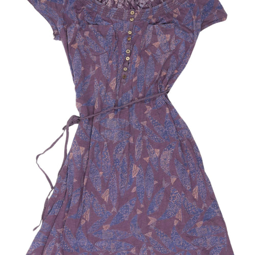 White Stuff Women's Multicoloured A-Line Dress Size 16