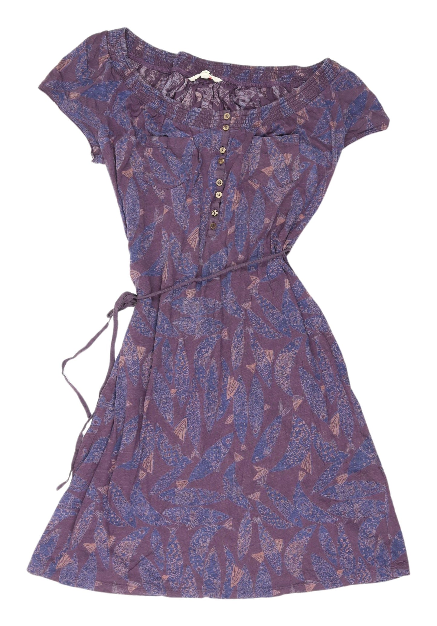 White Stuff Women's Multicoloured A-Line Dress Size 16