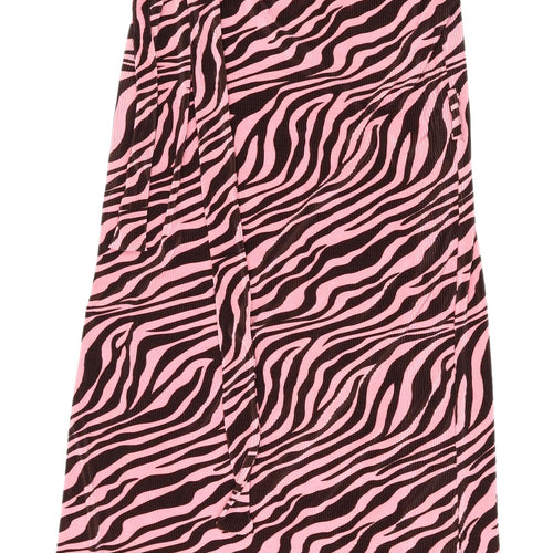 River Island Women's Pink Zebra Dress Size 14