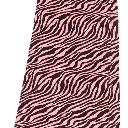 River Island Women's Pink Zebra Dress Size 14