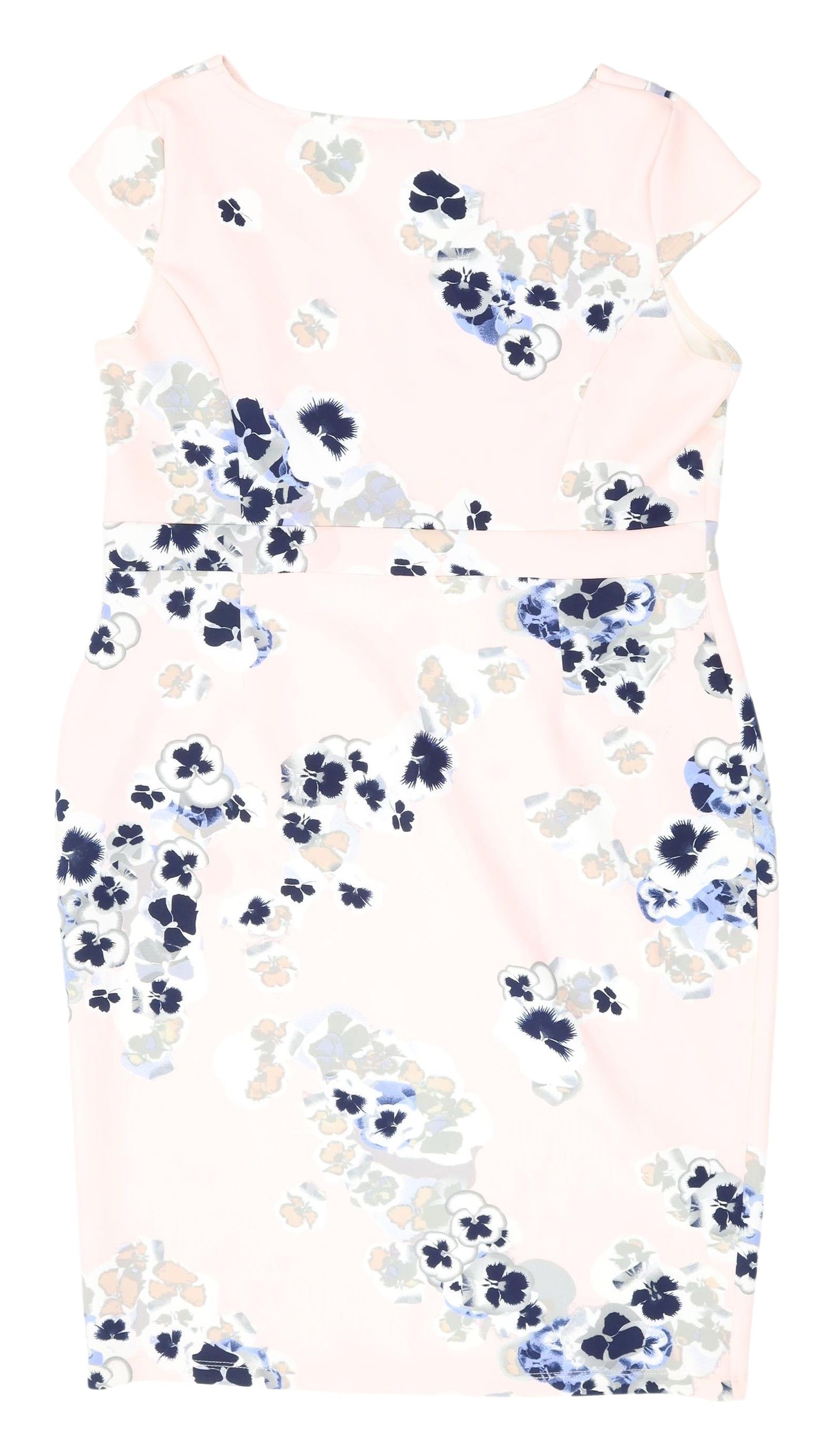 Dorothy Perkins Women's Pink Floral Knee Length Dress