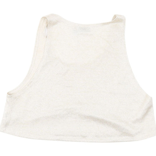 ASOS DESIGN Beige Cropped Tank Top, UK 6, Summer Casual