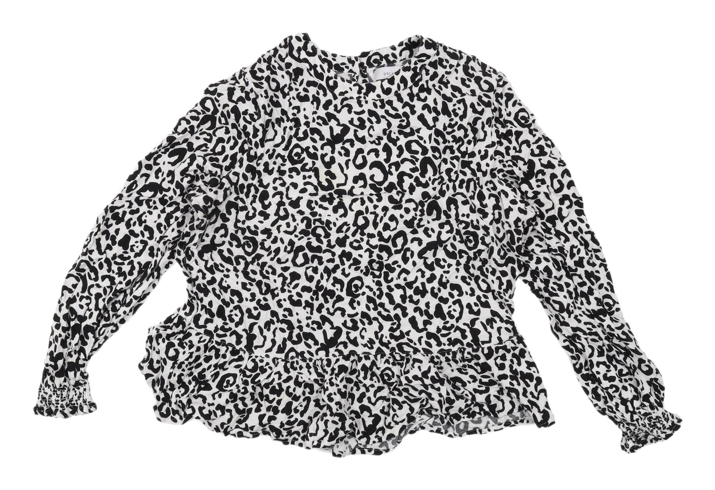 M&S Women's Multicolour Animal Print Blouse Size 12