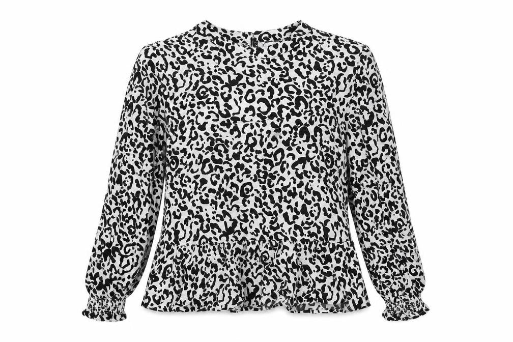 Front view of Marks & Spencer Women's Multicolour Animal Print Blouse, size 12
