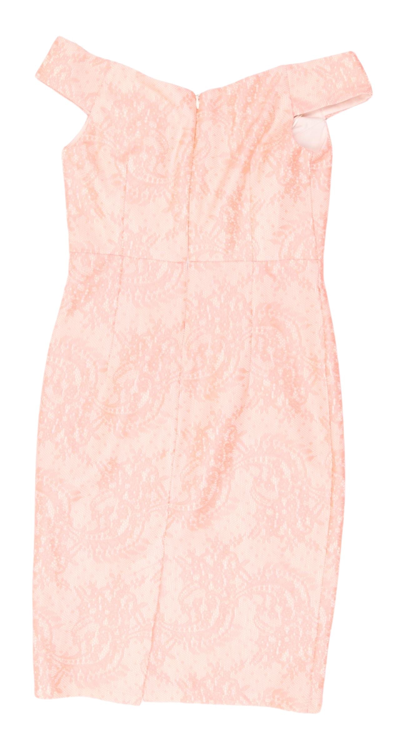 New Look Pink Floral Bodycon Dress, Women, Size 10