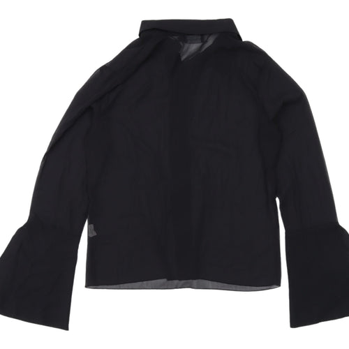 PrettyLittleThing Women's Black Bell Sleeve Shirt