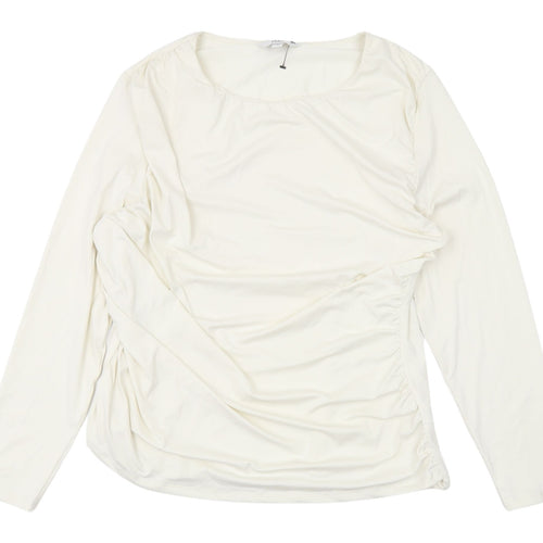 Marks and Spencer Ivory Long Sleeve Top - Size 20