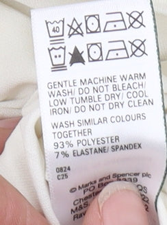 Marks and Spencer Ivory Long Sleeve Top - Size 20