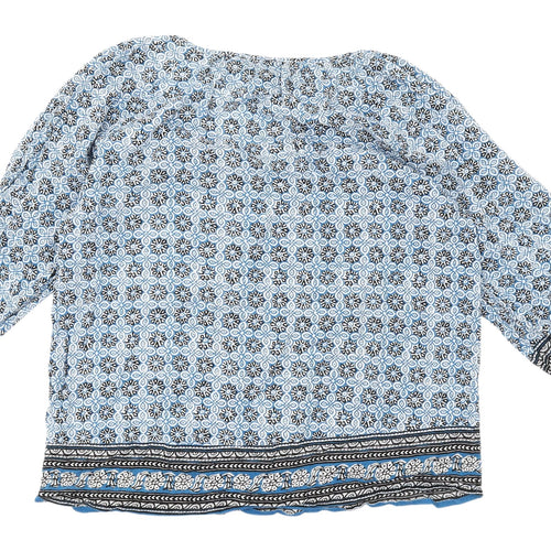 Cynthia Rowley Women's Blue Tunic Blouse M