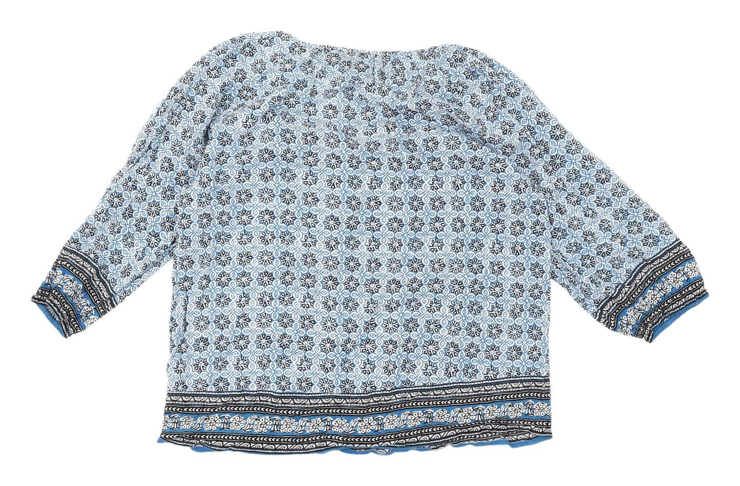 Cynthia Rowley Women's Blue Tunic Blouse M
