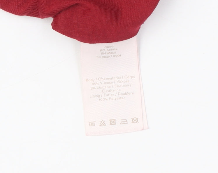 Boden Women's Red Polka Dot Long A-Line Dress