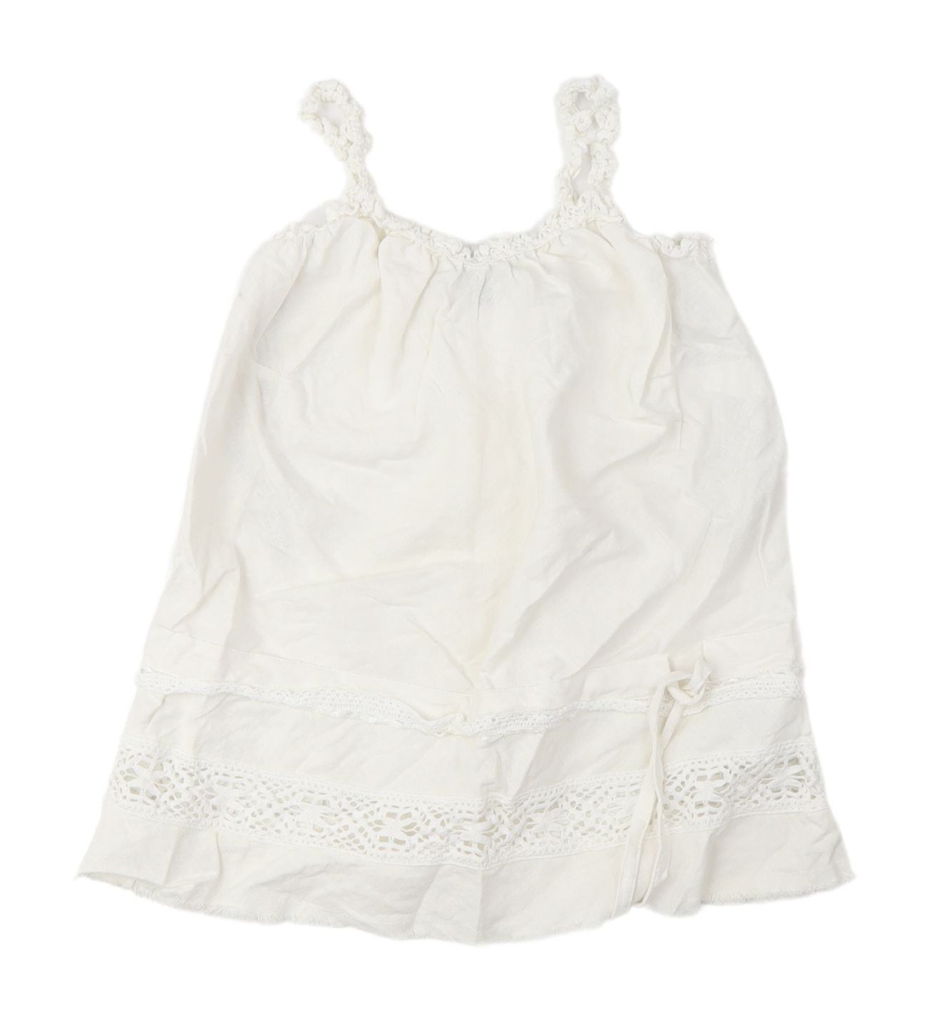 River Island Women's White Crochet Camisole Size 12