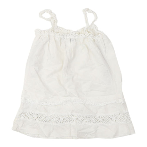 River Island Women's White Crochet Camisole Size 12