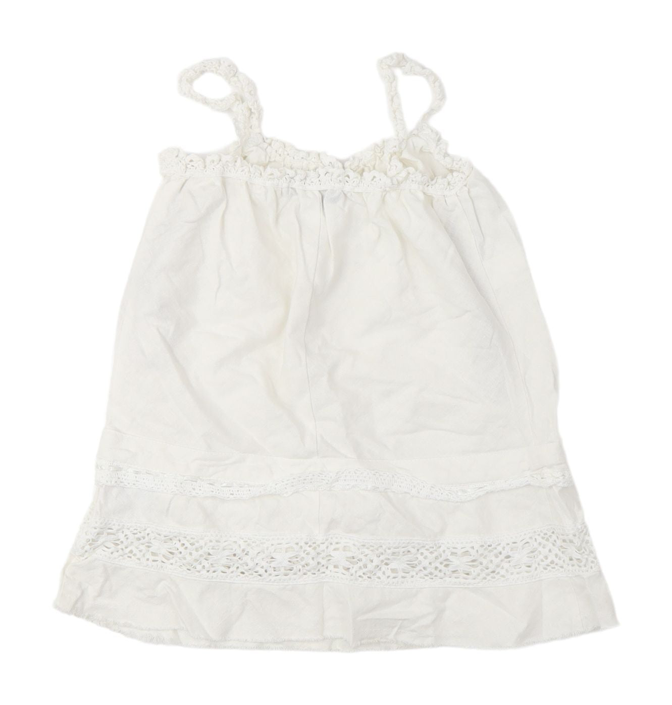 River Island Women's White Crochet Camisole Size 12