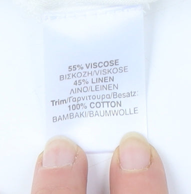 River Island Women's White Crochet Camisole Size 12