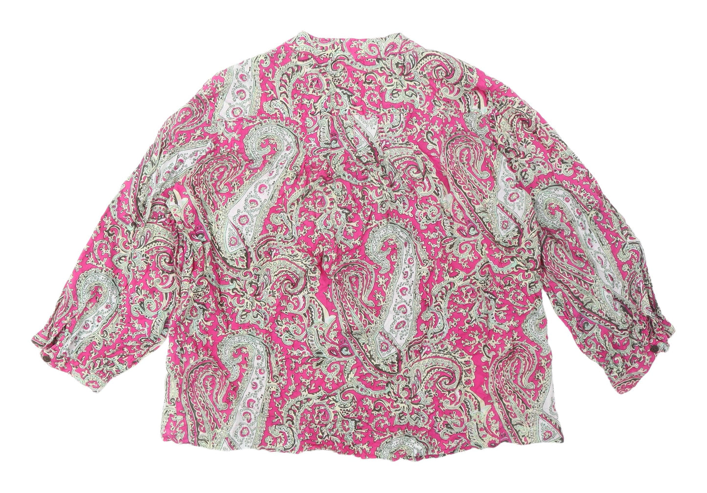 Traidcraft Women's Multicoloured Paisley Blouse