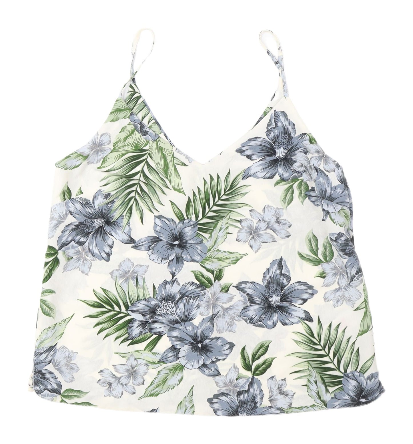 New Look Women's Floral Camisole Tank UK 12 V-Neck