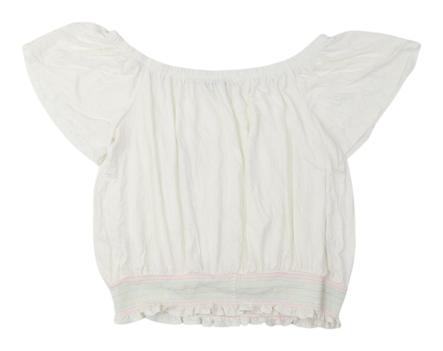 Next Women's White Off-Shoulder Top Size 22