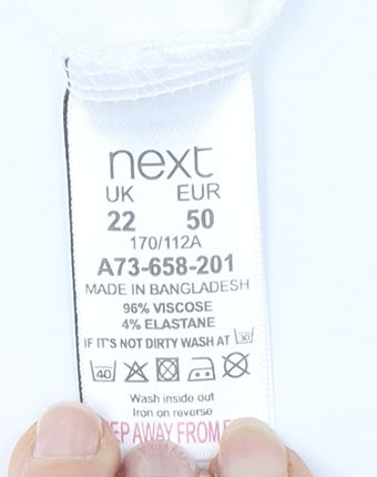 Next Women's White Off-Shoulder Top Size 22