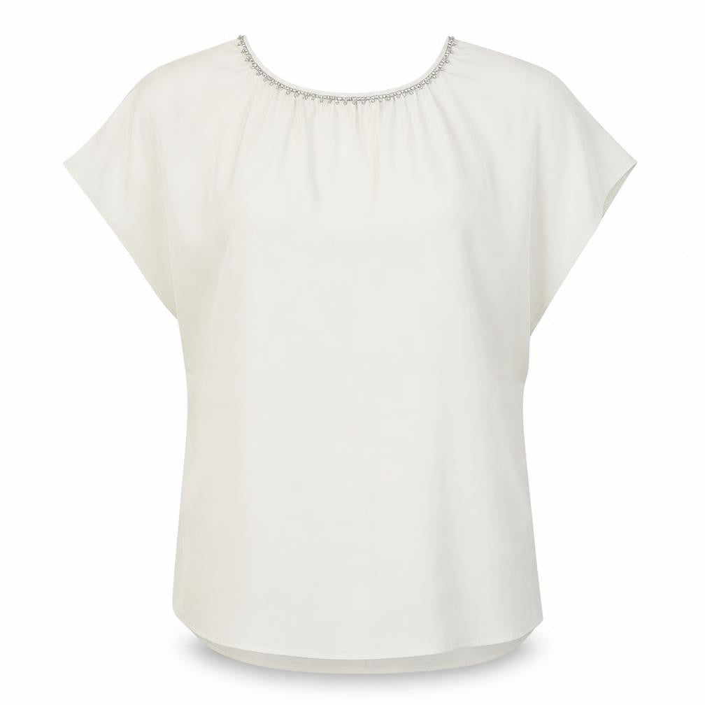 Front view of Marks & Spencer Women's White Blouse, size 12