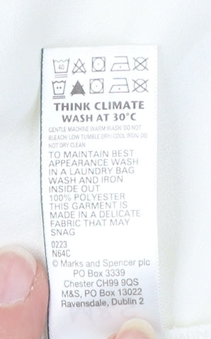 Marks and Spencer Women's White Blouse Size 12