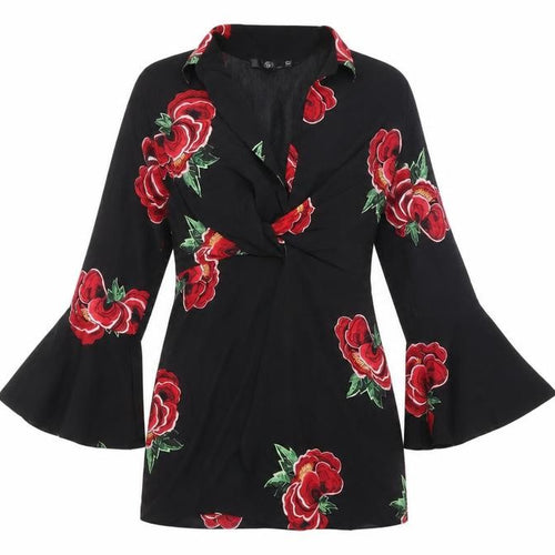 Missguided Women's Black Floral Dress Size 12