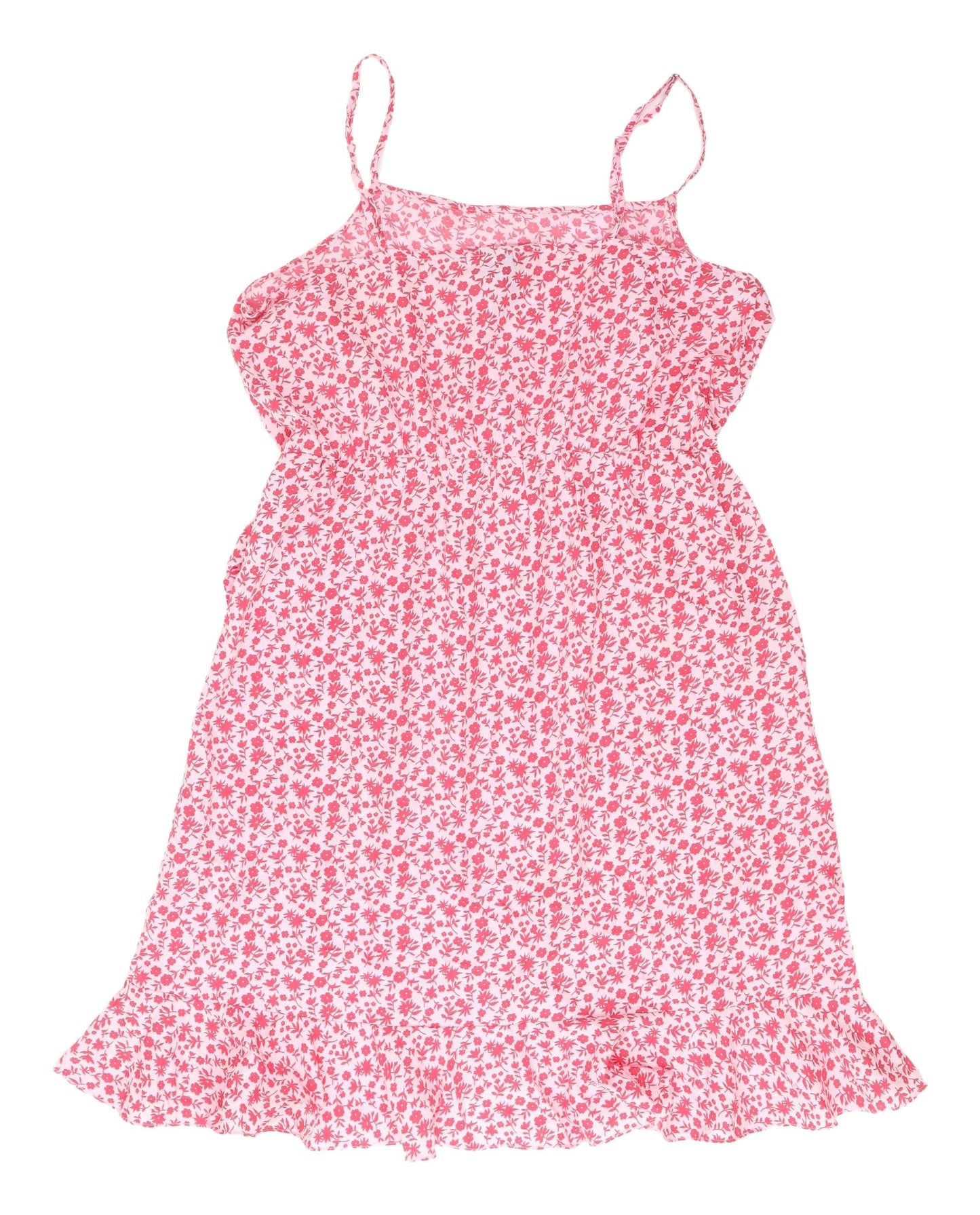 Vero Moda Women's Pink Floral Midi Slip Dress M