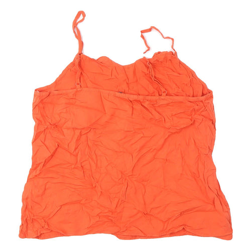 Oasis Women’s Orange Sleeveless Blouse - Size 12