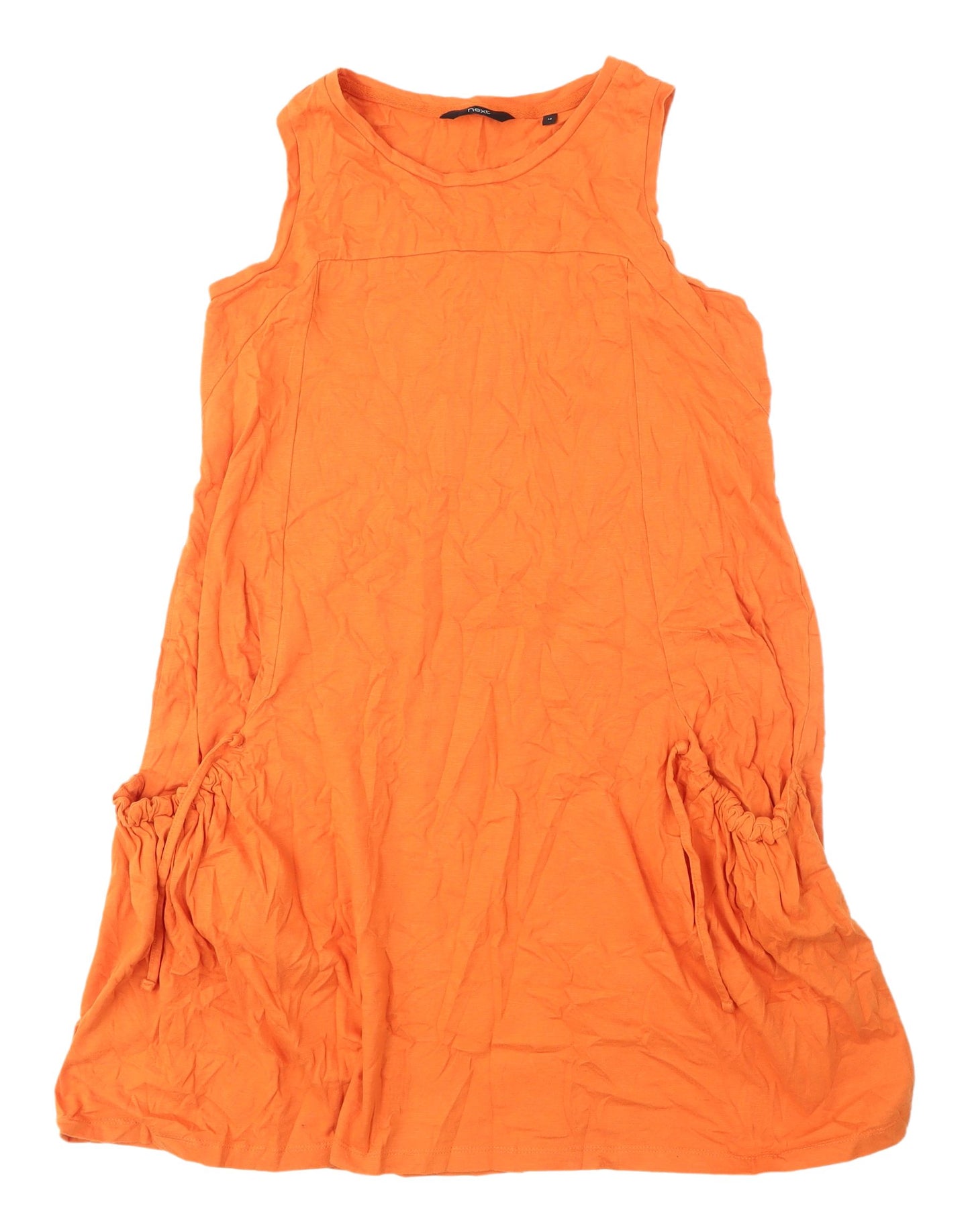 Next Women’s Orange Sleeveless Shift Dress, Size 14