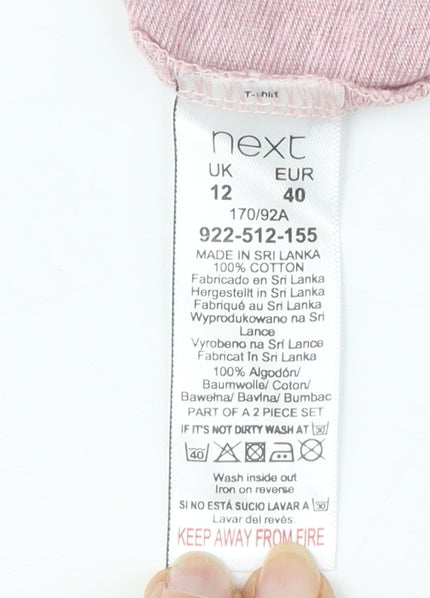 Next Women's Pink Long Sleeve T-Shirt Size 12